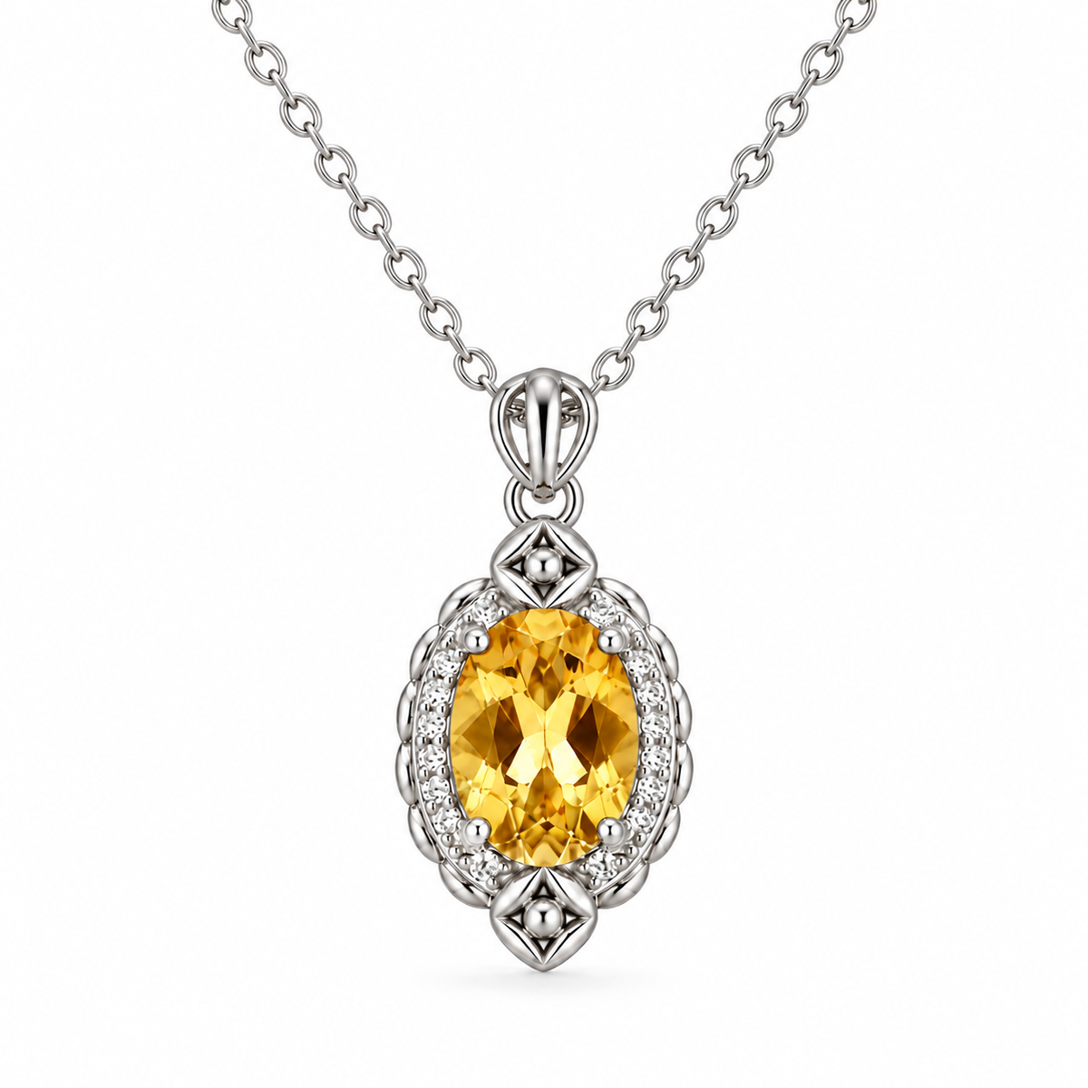 A Little Longer in the Sun — yellow pendant, AI-assisted white-background product view [asset:29379f95d3c9]
