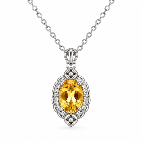A Little Longer in the Sun — yellow pendant, AI-assisted white-background product view [asset:29379f95d3c9]