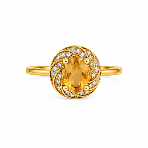 A Place at the Table — yellow topaz ring, white-background product view [asset:cf621a8a8852]