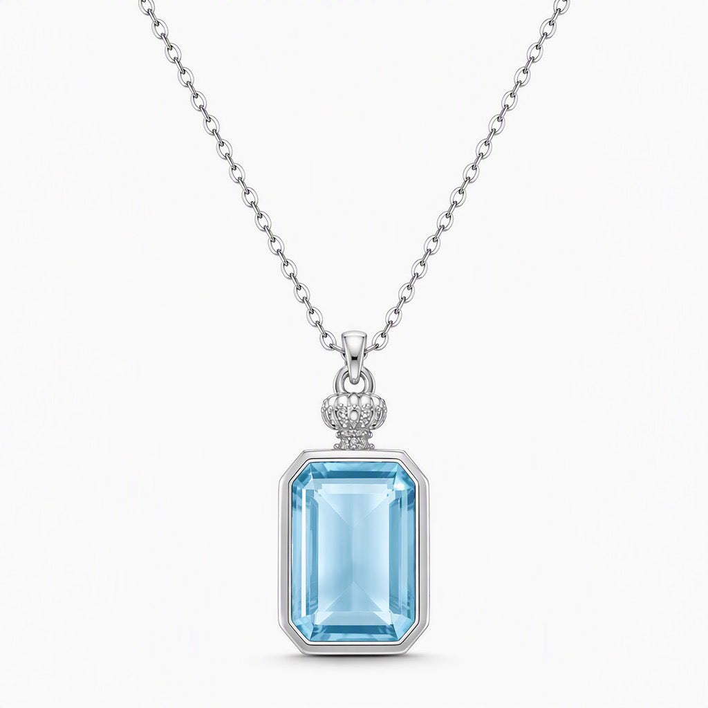 A Window Left Open — blue topaz pendant, white-background product view [asset:c43205fb9759]