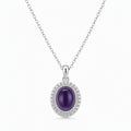 After the Last Goodbye — violet amethyst pendant, white-background product view [asset:7f01a145537c]