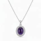 After the Last Goodbye — violet amethyst pendant, white-background product view [asset:7f01a145537c]