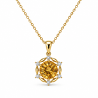 Before the Applause — yellow citrine pendant, white-background product view [asset:a75d9f57aa0d]