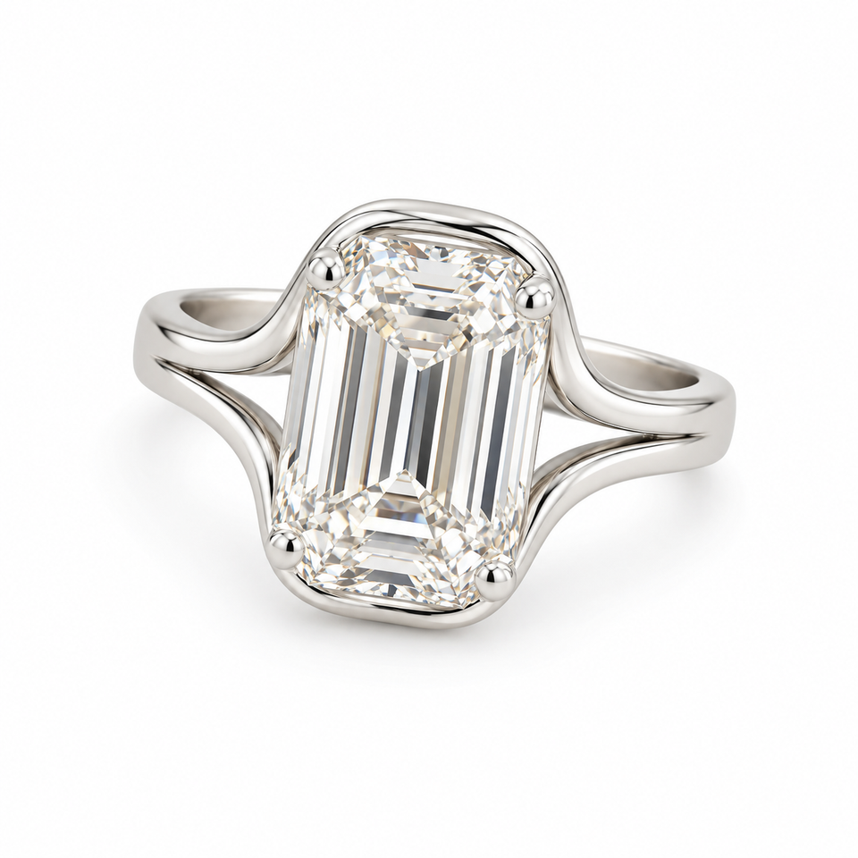 Convertible Ashoka-Cut Lab-Grown Diamond Ring