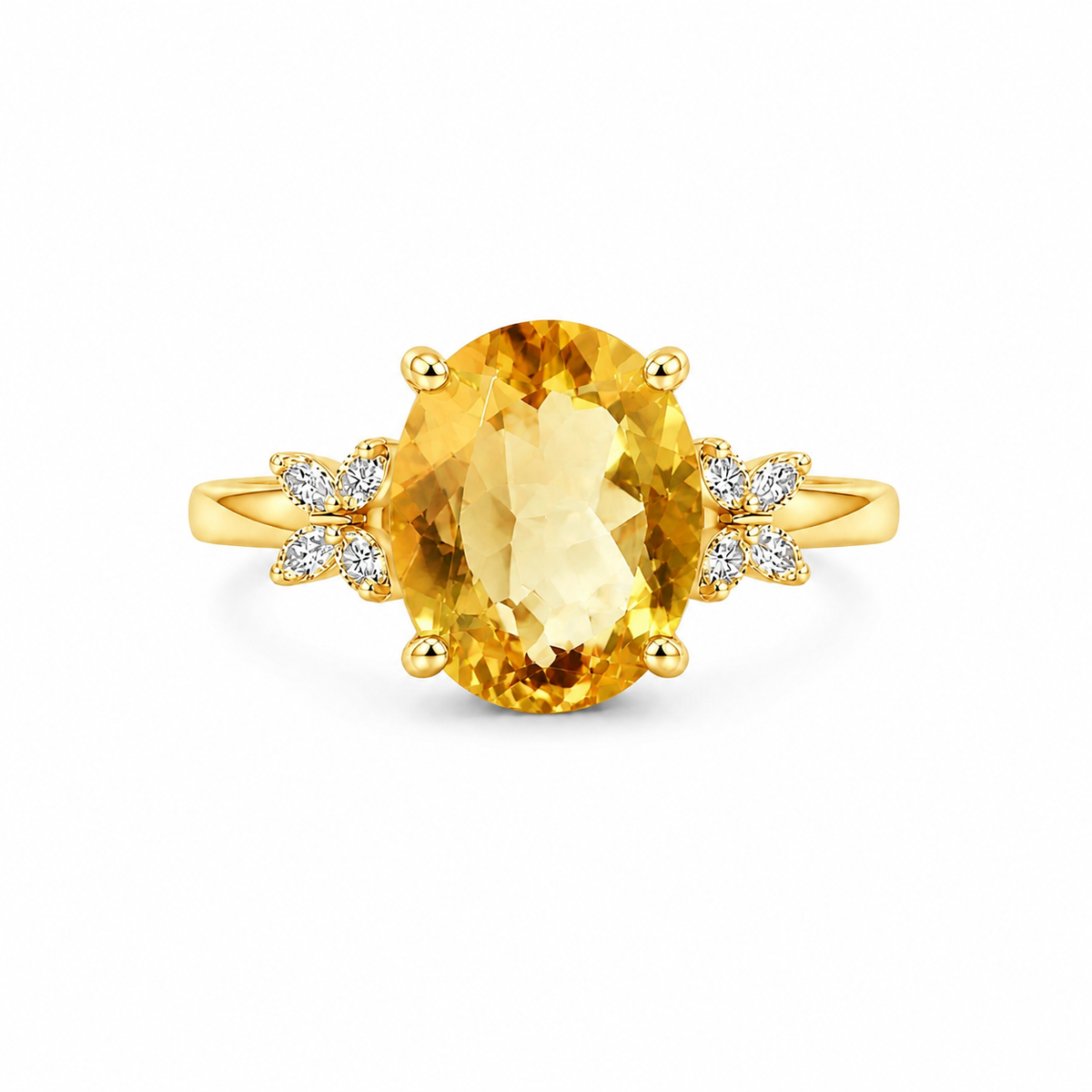 What the Light Left Behind — yellow citrine ring, white-background product view [asset:20ccd4e388a3]